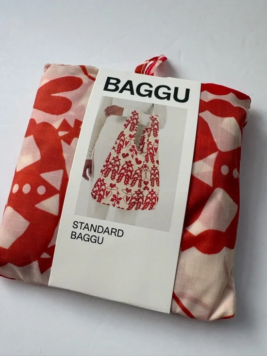 NWT BAGGU Standard Reusable Printed Tote Bag - Cowgirl - Picture 8 of 8